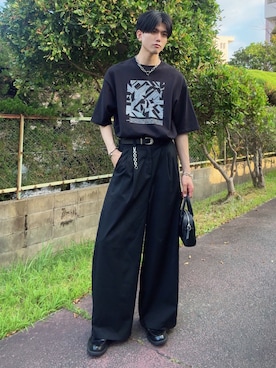 「アイテム（バッグ）」を使った、そらさん（メンズ・181cm）の夏コーディネート