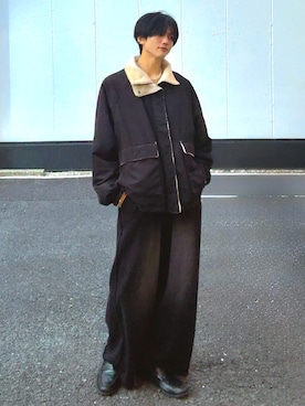 「アイテム（スウェットパンツ）」を使った、そらさん（メンズ・181cm）の秋コーディネート