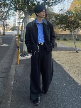 「SINSS（シンス）のアイテム」を使った、そらさん（メンズ・181cm）の冬コーディネート