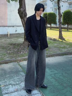 「テーラード」｜そらさん（メンズ・181cm）の春コーディネート