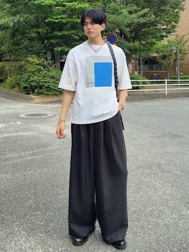 「SINSS（シンス）のアイテム（ブレスレット）」を使った、そらさん（メンズ・181cm）の秋コーディネート