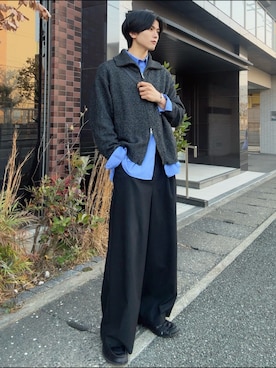 「アイテム（イヤーカフ）」を使った、そらさん（メンズ・181cm）の秋コーディネート