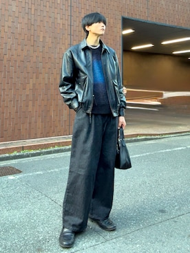 「アイテム（ハンドバッグ）」を使った、そらさん（メンズ・181cm）の秋コーディネート