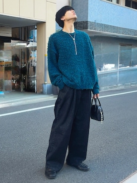 「アイテム（ボストンバッグ）」を使った、そらさん（メンズ・181cm）の秋コーディネート