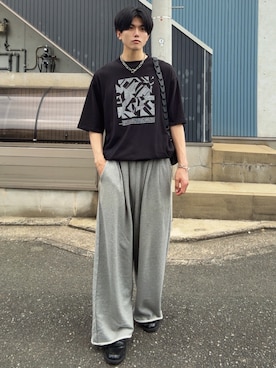 「SINSS（シンス）のアイテム」を使った、そらさん（メンズ・181cm）の夏コーディネート