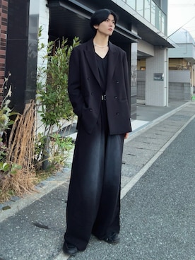 「アイテム（スウェットパンツ）」を使った、そらさん（メンズ・181cm）の秋コーディネート
