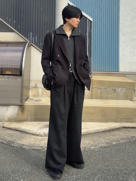 「SINSS（シンス）のアイテム」を使った、そらさん（メンズ・181cm）の冬コーディネート