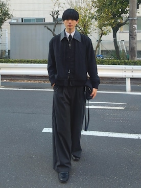 「アイテム（フォーマルスーツ/小物）」を使った、そらさん（メンズ・181cm・20代）の秋コーディネート