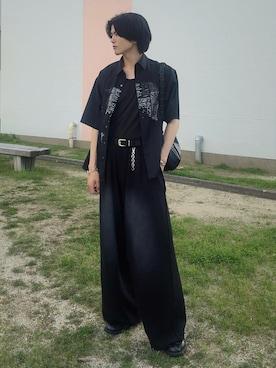 「アイテム（スウェットパンツ）」を使った、そらさん（メンズ・181cm）の秋コーディネート