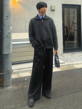 「アイテム（ボストンバッグ）」を使った、そらさん（メンズ・181cm）の秋コーディネート