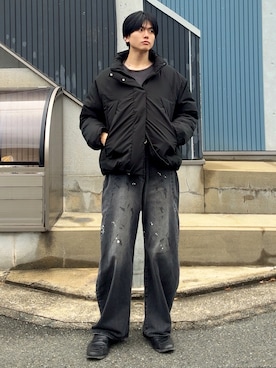 「アイテム（ダウンジャケット/コート）」を使った、そらさん（メンズ・181cm）の冬コーディネート