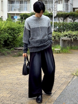 「アイテム（ハンドバッグ）」を使った、そらさん（メンズ・181cm）の秋コーディネート