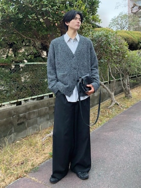 「SINSS（シンス）のアイテム（バッグ）」を使った、そらさん（メンズ・181cm）の冬コーディネート