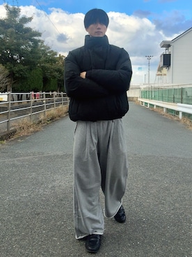 「アイテム（ダウンジャケット/コート）」を使った、そらさん（メンズ・181cm・20代）の冬コーディネート