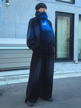 「アイテム（スウェットパンツ）」を使った、そらさん（メンズ・181cm・20代）の秋コーディネート