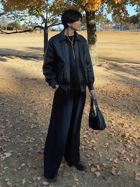 「アイテム（ハンドバッグ）」を使った、そらさん（メンズ・181cm）の冬コーディネート