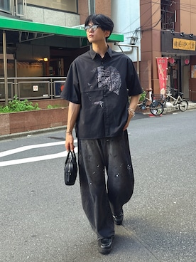 「アイテム（ボストンバッグ）」を使った、そらさん（メンズ・181cm）の秋コーディネート