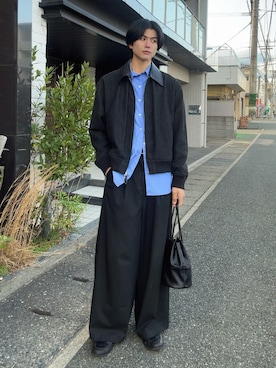 「SINSS（シンス）のアイテム（バッグ）」を使った、そらさん（メンズ・181cm）の春コーディネート