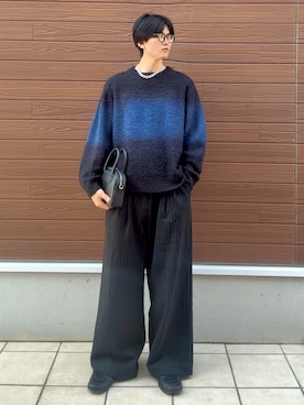 「アイテム（ボストンバッグ）」を使った、そらさん（メンズ・181cm）の冬コーディネート