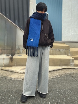 「アイテム（マフラー）」を使った、そらさん（メンズ・181cm・20代）の冬コーディネート