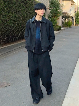 「アイテム（ブルゾン）」を使った、そらさん（メンズ・181cm）の秋コーディネート