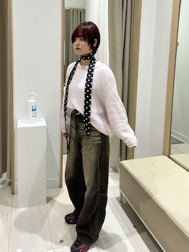 「アイテム（ベルト）」を使った、璃-aki-さん（レディース・160cm）の秋コーディネート