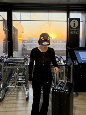 「NUJOH（ヌゾ）のアイテム」を使った、akiさん（レディース・160cm）の春コーディネート