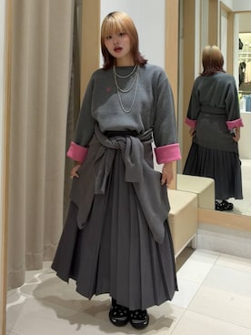 「GLOBAL WORK（グローバルワーク）のアイテム（アクセサリー）」を使った、akiさん（レディース・160cm）の秋コーディネート