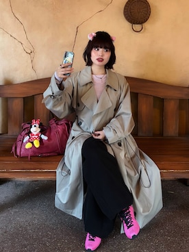 「BLACKUP（ブラックアップ）のアイテム」を使った、akiさん（レディース・160cm）の春コーディネート