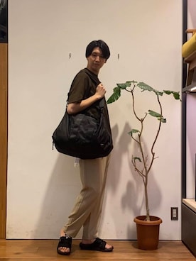 「Lee（リー）のアイテム」を使った、かわむらさん（メンズ・183cm）の夏コーディネート