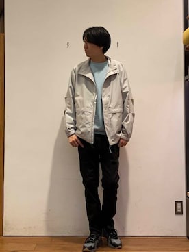 「Foxfire（フォックスファイヤー）のアイテム」を使った、かわむらさん（メンズ・183cm）の冬コーディネート