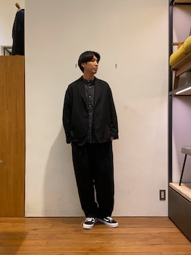 「イチ推しジャケットスタイル」｜「アイテム（その他アウター）」を使った、かわむらさん（メンズ・183cm）の秋コーディネート