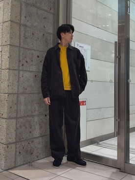 「FORK&SPOON（フォークアンドスプーン）のアイテム」を使った、かわむらさん（メンズ・183cm）の秋コーディネート