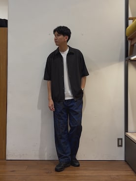 「EKAL（エカル）のアイテム」を使った、かわむらさん（メンズ・183cm）の夏コーディネート
