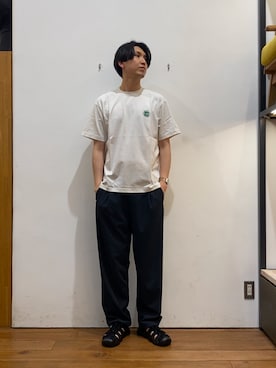 「URBAN RESEARCH DOORS（アーバンリサーチドアーズ）のSnow peak×Keen　HYPERPORT H2 SP（サンダル、ブラック系）」を使った、かわむらさん（メンズ・183cm）の春コーディネート