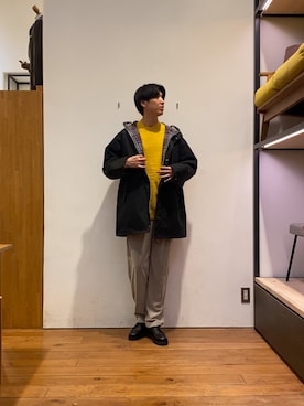 「Barbour（バブアー）の『別注』Barbour×DOORS　HOODED COAT（その他アウター）」を使った、かわむらさん（メンズ・183cm）の秋コーディネート