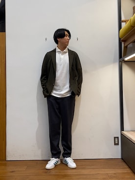 「帰省コーデ」｜かわむらさん（メンズ・183cm）の春コーディネート