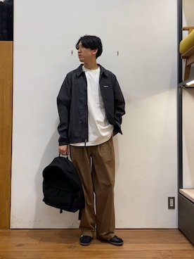 「STANDARD SUPPLY（スタンダードサプライ）のアイテム」を使った、かわむらさん（メンズ・183cm）の春コーディネート