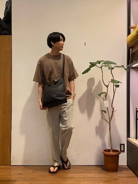 「帰省コーデ」｜かわむらさん（メンズ・183cm）の夏コーディネート