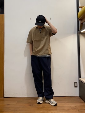 「帰省コーデ」｜かわむらさん（メンズ・183cm）の春コーディネート