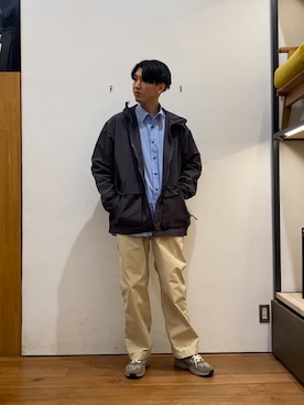 「EKAL（エカル）のアイテム」を使った、かわむらさん（メンズ・183cm）の冬コーディネート