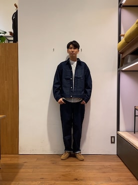 「アイテム（シューズ）」を使った、かわむらさん（メンズ・183cm）の夏コーディネート