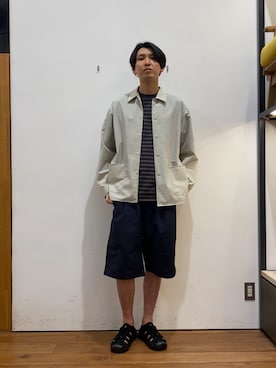 「帰省コーデ」｜かわむらさん（メンズ・183cm）の春コーディネート