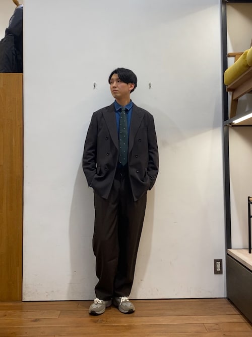 セール】LIFE STYLE TAILOR ウーリーノグレンチェックダブルジャケット