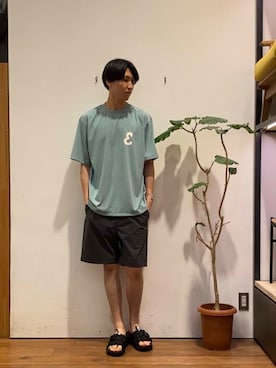 「URTECH」｜かわむらさん（メンズ・183cm）の夏コーディネート