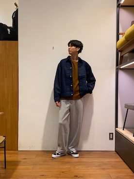 「季節の変わり目羽織コーデ」｜かわむらさん（メンズ・183cm）の秋コーディネート