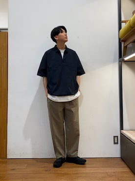 「MARMOT（マーモット）のアイテム」を使った、かわむらさん（メンズ・183cm）の夏コーディネート