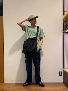 「KEEN（キーン）のアイテム」を使った、かわむらさん（メンズ・183cm）の春コーディネート