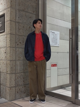 かわむらさん（メンズ・183cm）の秋コーディネート