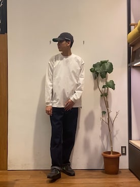 「アイテム（トップス）」を使った、かわむらさん（メンズ・183cm）の夏コーディネート